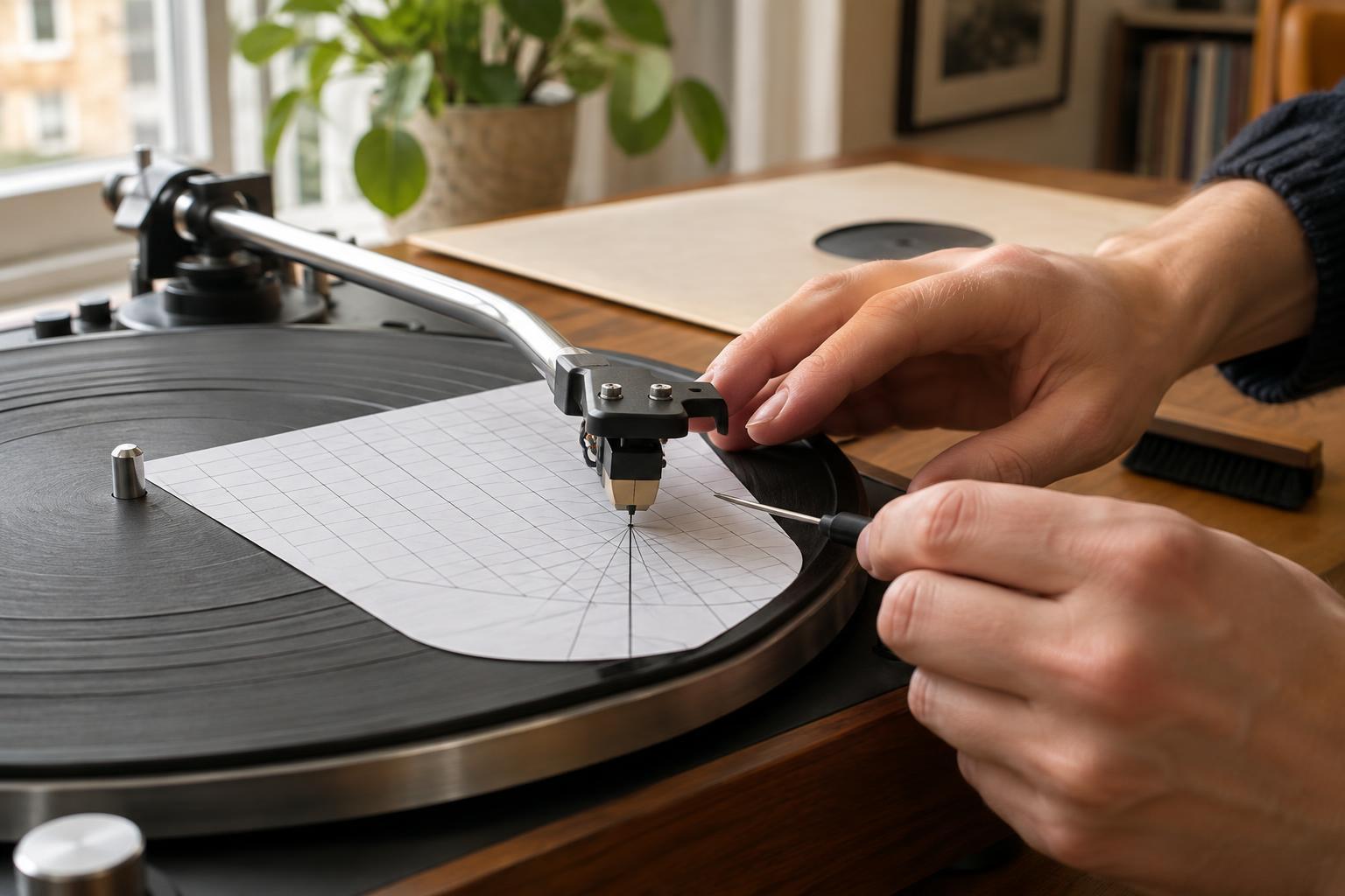 How to Align a Turntable Cartridge Using a Protractor