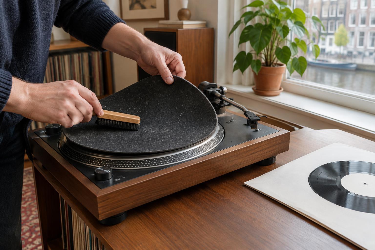 How to Clean a Turntable Mat Without Transferring Dust to Your Records